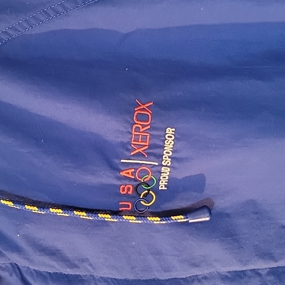 Vintage Swingster Men's Embroidered Zip up Jacket "Olympics/ Xerox" Logos - Picture 4 of 6